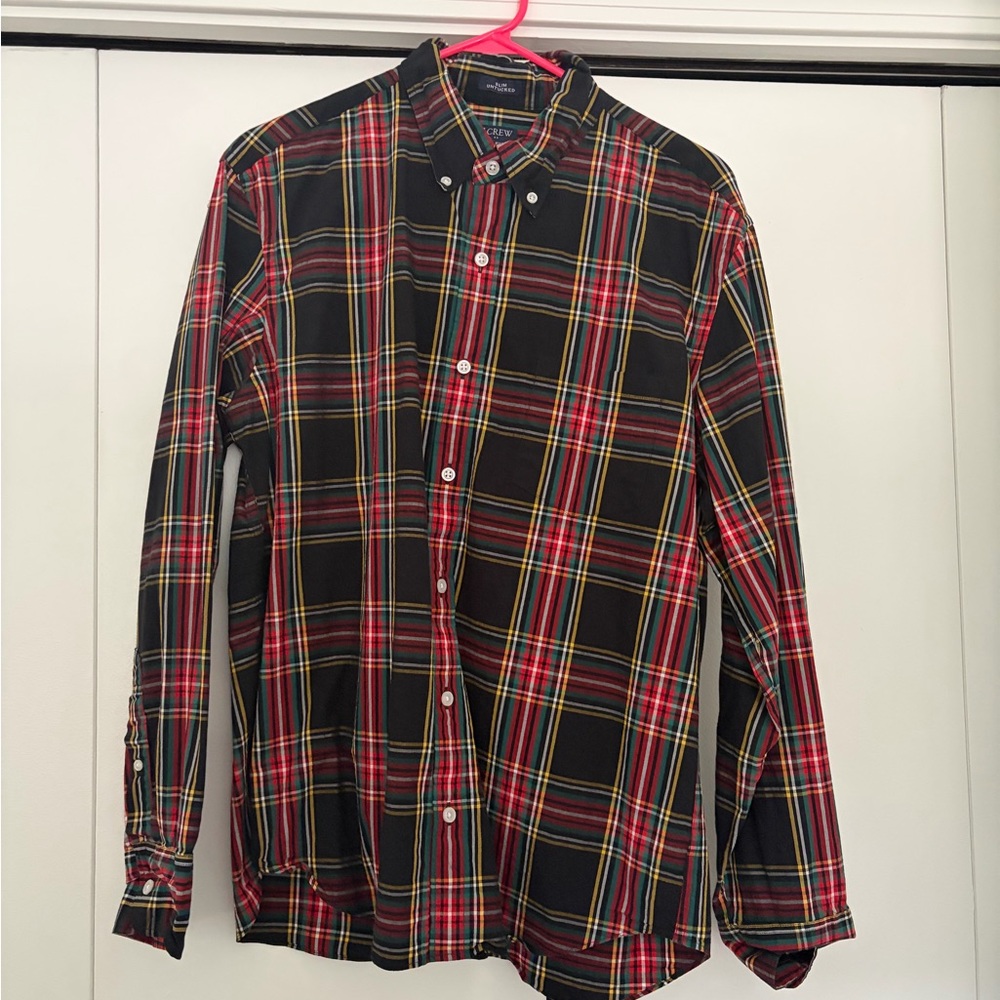 J. Crew Multicolor Plaid Button-Down Shirt